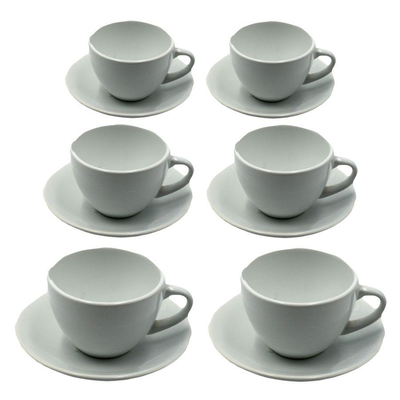Tazzina caffe' set 6 pezzi romeo biancoc/piattino cm8x7h5 Vacchetti