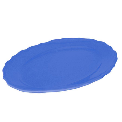 Piatto juliet blu ovale cm35x26h3 Vacchetti