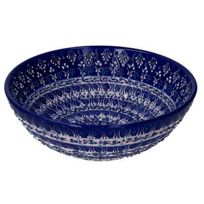 Ciotola ceramica blu tondo cmø20h13 Vacchetti