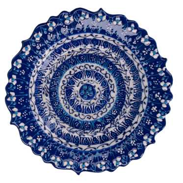 Svuotatasche ceramica blu cm ø18h2,5 Vacchetti