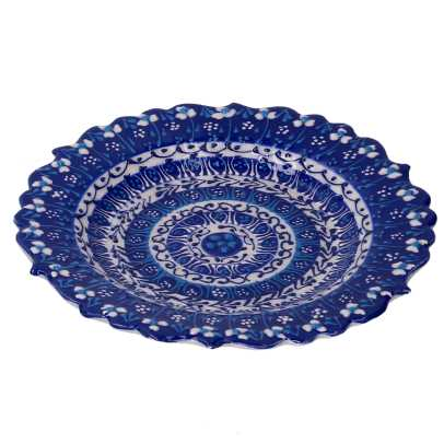 Svuotatasche ceramica blu cm ø18h2,5 Vacchetti