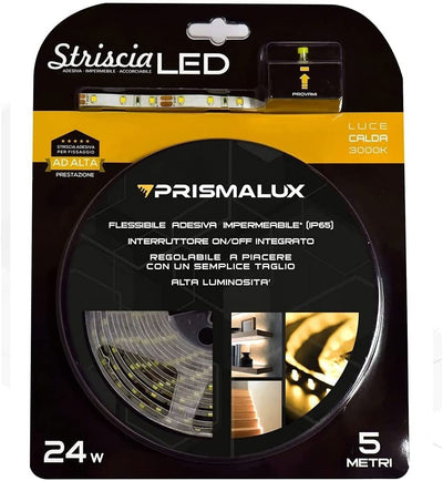 Prismalux LSK5MT65-C Striscia LED Completa 12 W, Bianco, 8 x 5m Illuminazione/Illuminazione per interni/Illuminazione speciale/Nastri LED Scontolo.net - Potenza, Commerciovirtuoso.it
