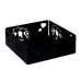 Portatovaglioli metallo gatti nero quadrato cm16,5x16,5h6 Vacchetti