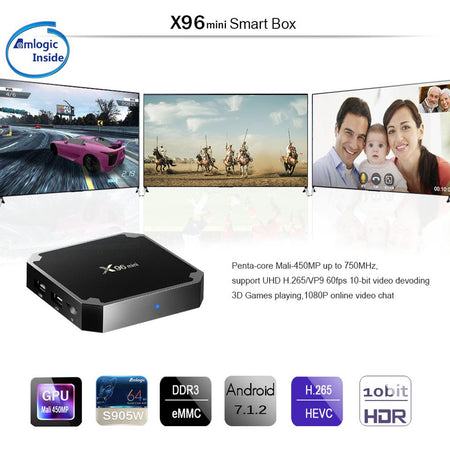 X96 Mini Android Box 7.1 Quad-core S905w 2gb 16gb 4k Smart Tv Wifi Media Player Elettronica e telefonia > Accessori Audio e Video > TV Box Trade Shop italia - Napoli, Commerciovirtuoso.it