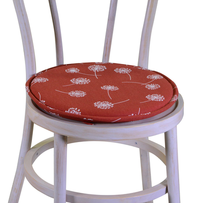 Cuscino sedia tessuto life rosso mattone tondo cmø40h4 Vacchetti