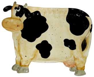 Svuotatasche mucca in ceramica sc-1813 cm. 35x 29 x 3 Vacchetti