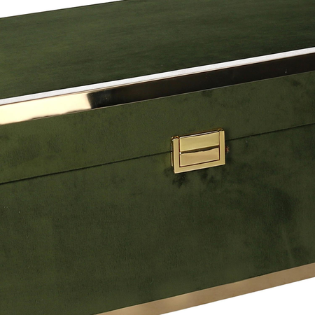 Scatola legno 1-2 verde rettangolare cm48x30h20 Vacchetti