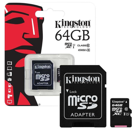 Kingston Micro Sd 64gb Microsd Classe 10 Sdhc Scheda Di Memoria Card Smartphone Informatica e Videogiochi > Archiviazione Dati > Schede Memoria SD Trade Shop italia - Napoli, Commerciovirtuoso.it