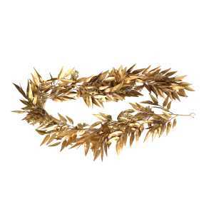 Festone plastica eucalipto oro cm180x20h5 Vacchetti