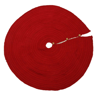 Copribase tessuto maglia albero rosso cm ø112h0,5 Vacchetti