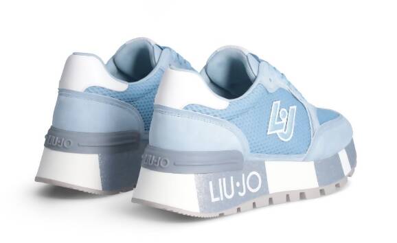 Liujo Sneakers Donna Amazing Scarpe Da Ginnastica Maxi Platform Suede E Mesh BA4005PX303S1706
