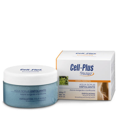 BIOSLINE, Cell-Plus Acqua Scrub Esfoliante, Scrub Corpo, Leviga e Tonifica la Pelle, Azione Esfoliante, 450 g