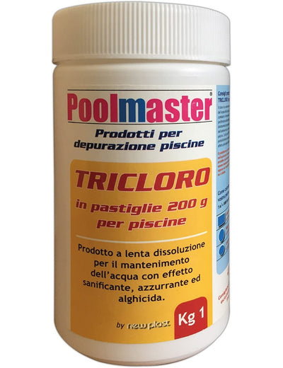 Poolmaster Tricloro Pastiglie 200gr Lento Rilascio 1kg