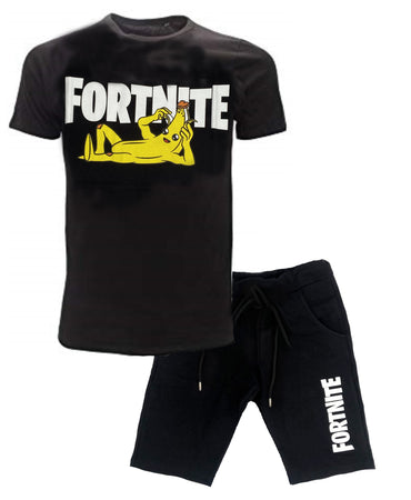 Completo Fortnite T-shirt con pantaloncino Banana Moda/Bambini e ragazzi/Abbigliamento/Completi e coordinati/Completi due pezzi con pantaloncino Store Kitty Fashion - Roma, Commerciovirtuoso.it