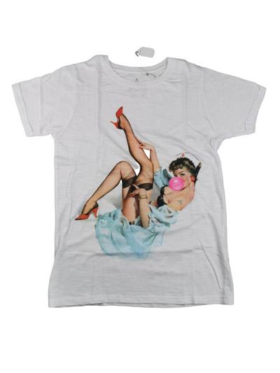 T-Shirt - Let's Bubble - Fantasia stampa personaggi - Colore  bianco Moda/Uomo/Abbigliamento/Abbigliamento sportivo/Camicie e T-shirt sportive/Polo Couture - Sestu, Commerciovirtuoso.it