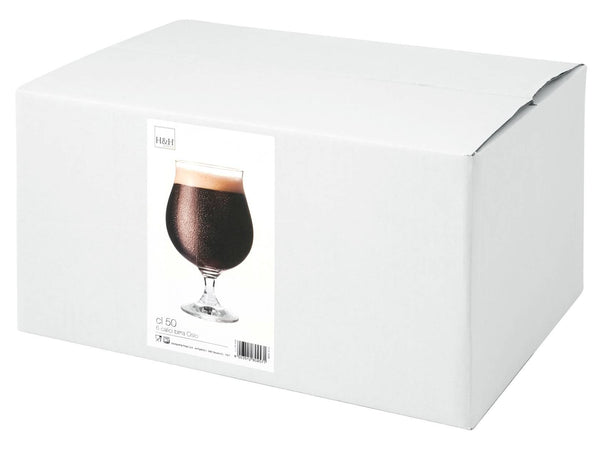 H&H Confezione 6 Calici Vetro Birra Oslo Cl50 per birre scure e intense Casa e cucina/Stoviglie/Bicchieri e cristalli/Bicchieri da birra Scontolo.net - Potenza, Commerciovirtuoso.it