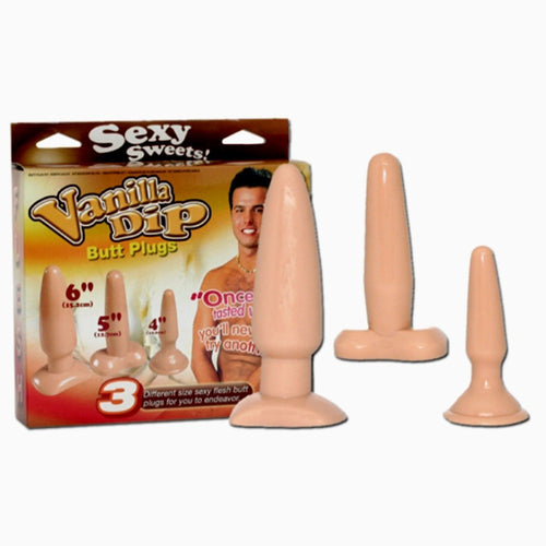 111084 Plugs Pack Plug Set Da 3 Pz Anale Da 6 Da 5 E Da 4 Flesh Color Carne Salute e cura della persona/Erotismo e contraccezione/Sex toys/Sex toys anali/Plug anali Kondorama - Martinsicuro, Commerciovirtuoso.it