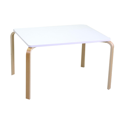 Tavolino bimbi legno bianco rettangolare cm80x60h50 Vacchetti