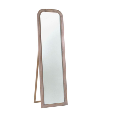 Specchio da terra legno crema anticato opaco ovale cm50xh170x2 Vacchetti