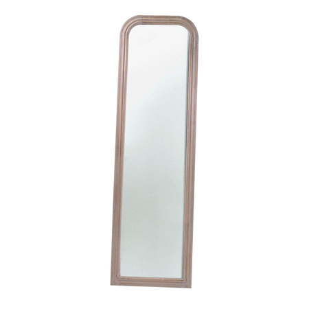 Specchio da terra legno crema anticato opaco ovale cm50xh170x2 Vacchetti