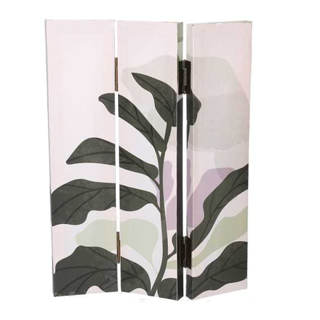 Paravento stampa foglie verde 3 ante rettangolare cm120,6x2,5h180 Vacchetti