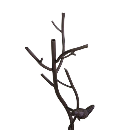 Posacenere metallo marrone ramo con uccellino cm37x35h95 Vacchetti