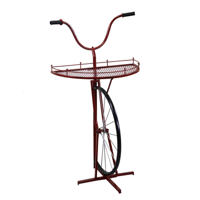 Mensola metallo bicicletta rosso cm64x33/38h81/115 Vacchetti