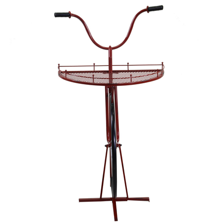 Mensola metallo bicicletta rosso cm64x33/38h81/115 Vacchetti