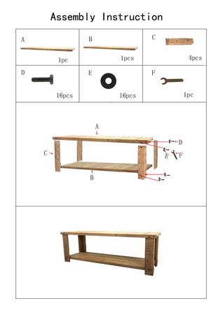 Tavolino legno ankara 2 piani rettangolare cm120x60h45 Vacchetti