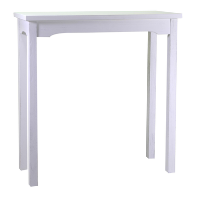 Tavolo esposizione legno nantes bianco rettangolare cm114x46h120 Vacchetti