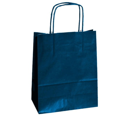 Shopper in carta - maniglie cordino - 45 x 15 x 50cm - blu - conf. 25 sacchetti Casa e cucina/Hobby creativi/Articoli per confezioni regalo/Sacchetti da regalo Eurocartuccia - Pavullo, Commerciovirtuoso.it