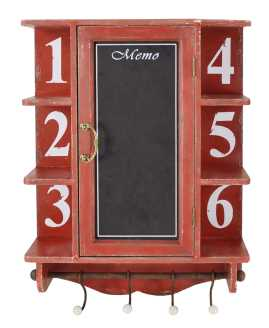 Mensola rossa ea-6271 cm. 46 x 17,5 h 61 Vacchetti