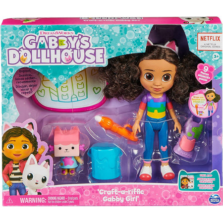 Gabby's Dollhouse Set di Gioco Deluxe Crea Gabby Bambola e Accessori Idea Regalo