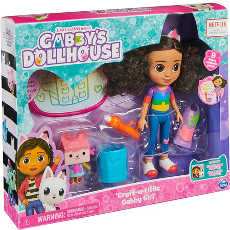 Gabby's Dollhouse Set di Gioco Deluxe Crea Gabby Bambola e Accessori Idea Regalo
