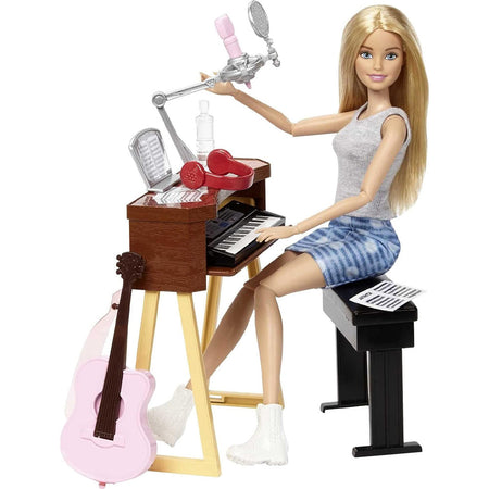 Barbie Musicista Accessori Tastiera e Chitarra Giocattolo Articolato Idea Regalo