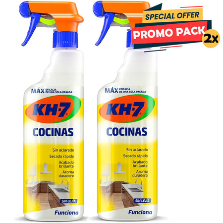 2 x 750 ml KH-7 Detersivo Multiuso Sgrassante Disinfettante Spray per Cucina