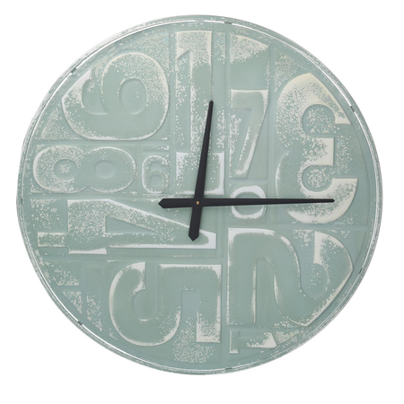 Orologio metallo numeri verde cmø70x3 Vacchetti