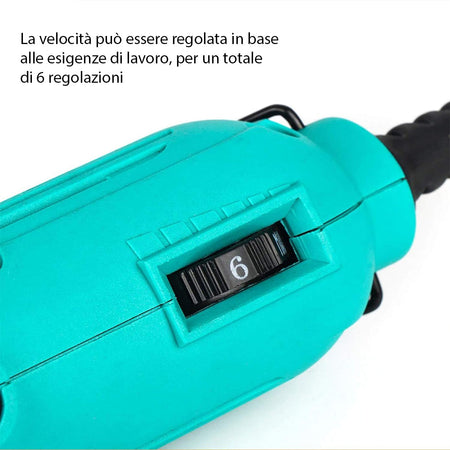 Mini smerigliatrice Elettrica Fresa Drill in Valigetta Strumento Rotativo 130W