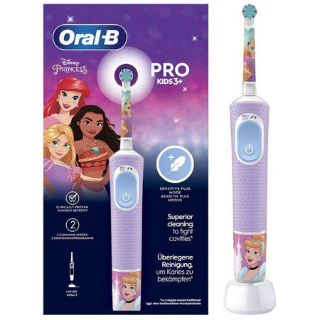 Oral-B Spazzolino Elettrico Ricaricabile Bambini Disney Princess +3 Anni - Timer