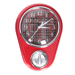 Orologio plastica con timer rosso cm23x16x5