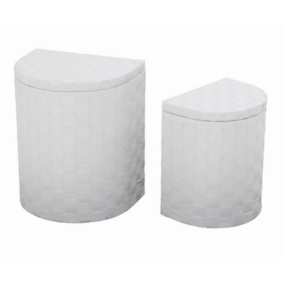 Cestone paper bianco c/fod 1-2 45x35h54mezzaluna Vacchetti