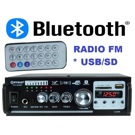 Amplificatore Audio Stereo 2 Canali Bluetooth Microfono Usb Sd Mp3 Karaoke 806bt Elettronica/Elettronica per veicoli/Elettronica per auto/Sistemi audio/Amplificatori/Amplificatori stereo Trade Shop italia - Napoli, Commerciovirtuoso.it