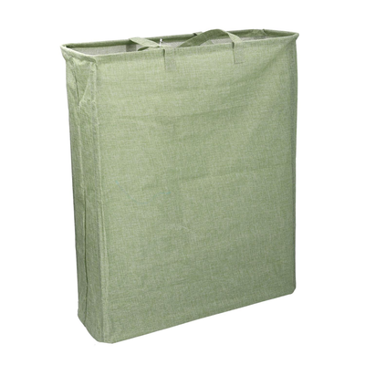 Cestone tessuto sacco verde rettangolare pieghevole cm55x19h66 Vacchetti