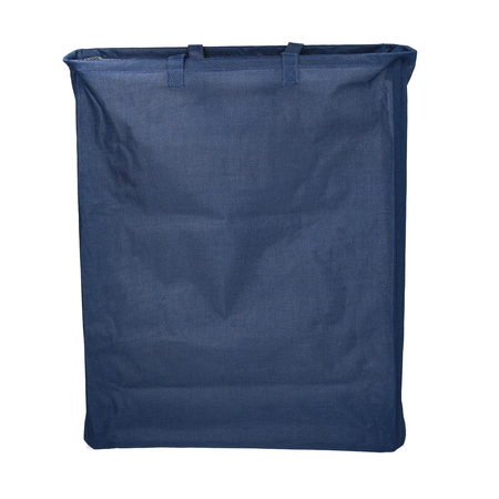 Cestone tessuto sacco blu rettangolare pieghevole cm55x19h66 Vacchetti