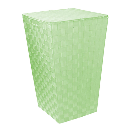 Cestone poliestere verde chiaro rettangolare cm40x30h53 Vacchetti