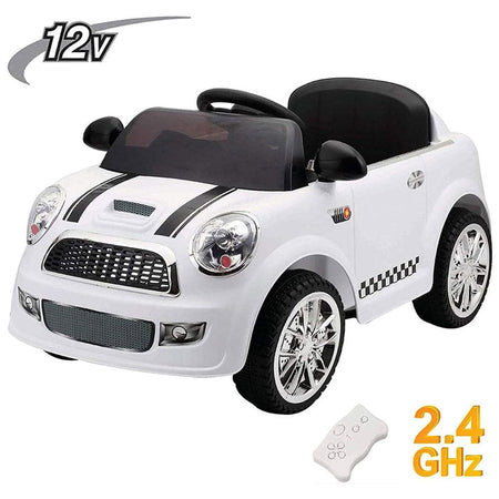 Auto Macchina elettrica per Bambini 12V MP3 Mini Car Rider con telecomando Bianco