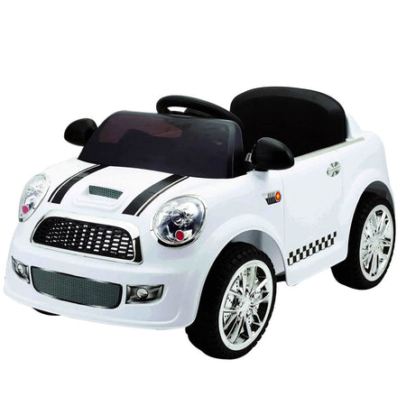 Auto Macchina elettrica per Bambini 12V MP3 Mini Car Rider con telecomando Bianco