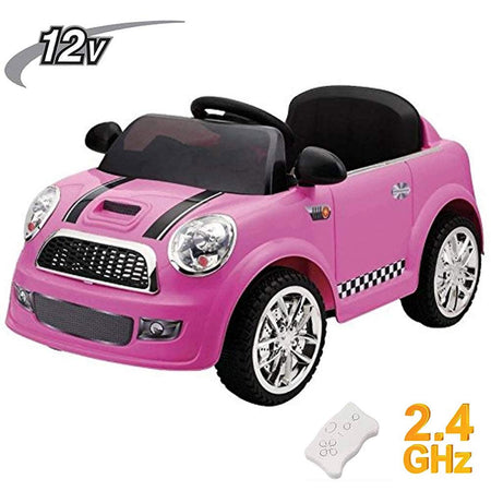 Auto Macchina elettrica per Bambini 12V MP3 Mini Car Rider con telecomando Rosa