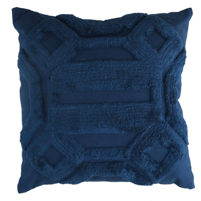 Cuscino tessuto blu cm40x40h12 Vacchetti