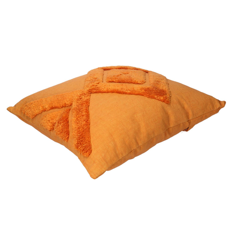 Cuscino tessuto arancione cm40x40h12 Vacchetti